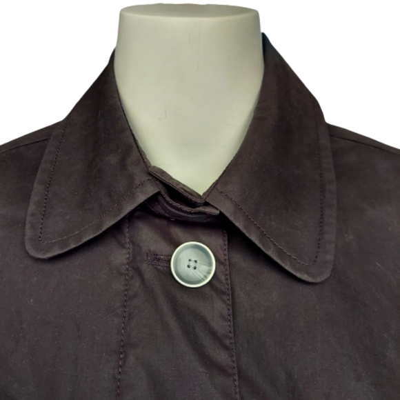 ATM Anthony Thomas Melillo Black Paper Cotton Coat - Picture 7 of 16